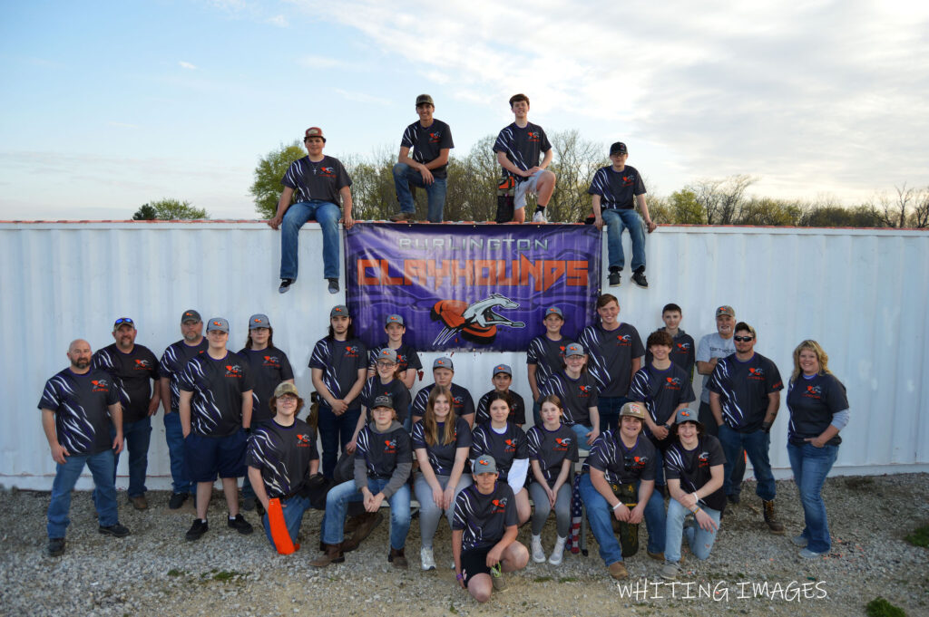 The Clayhound Trapshooting team poses for a team photo