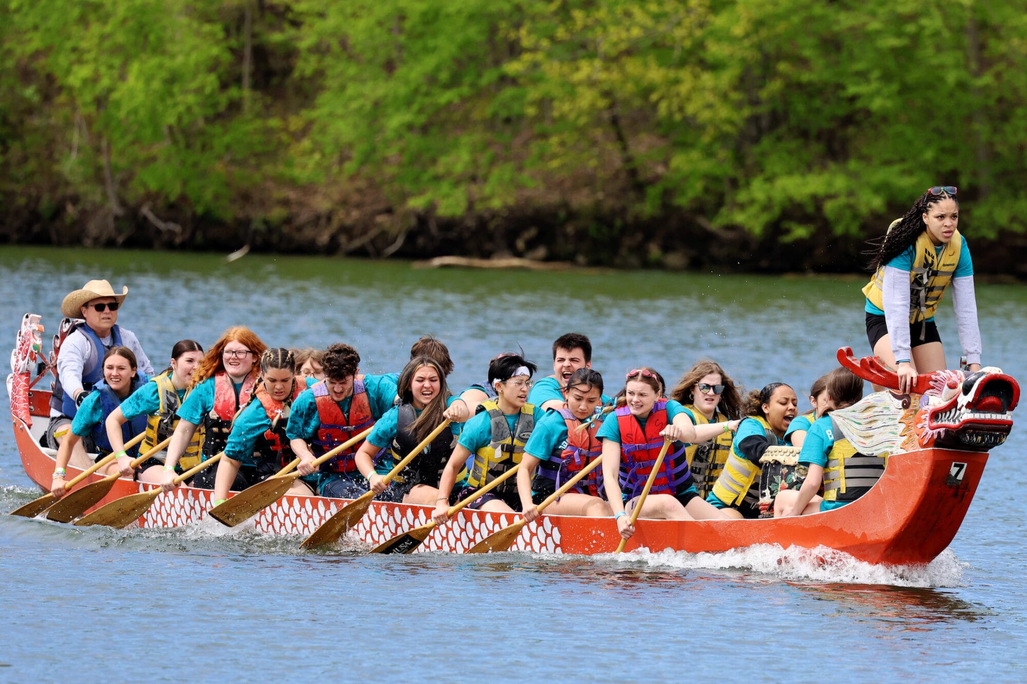 BHS makes a splash at Lake Geode with 35th annual Dragon Boat Races