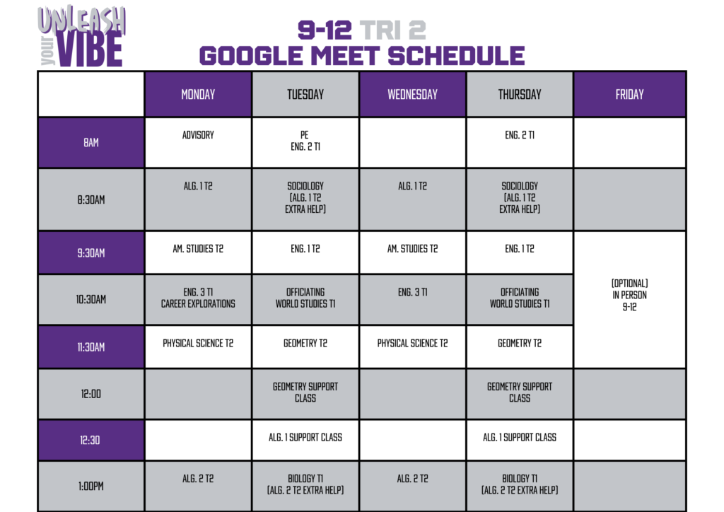 24 25 Tri 2 9 12 Google Meet Schedules 3