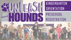 An ad for Kindergarten Orientation and Preschool Registration displays the text 