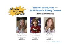 The three winners of the 2025 Wapsie Writing Contest are shown