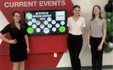 Burlington High School Speech and Debate students at Iowa High School Speech Association state tournament earlier this season.